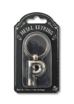 Opakowanie Silver Letter Keyring - brelok do kluczy litera P