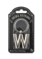 Opakowanie Silver Letter Keyring - brelok do kluczy litera W