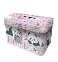 Opakowanie Skarbonka z kłódką Kuferek Panda