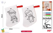 Opakowanie Skarpeta BN do malowania + flamastry elf / pingwin