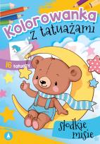 Okładka książki Słodkie misie. Kolorowanka z tatuażami