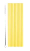 Opakowanie Słomki plastikowe żółte 23cm 12 szt
