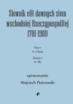 Okładka książki Słownik elit dawnych ziem wschodniej Rzeczypospolitej 1701–1900