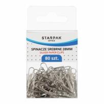 Opakowanie Spinacz metalowy srebrny 80szt