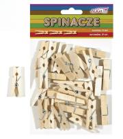 Opakowanie Spinacze drewniane naturalne 35mm 25szt