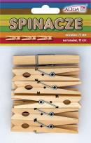 Opakowanie Spinacze drewniane naturalne 72mm 12szt