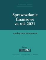 Okładka książki Sprawozdanie finansowe za 2021 z komentarzem
