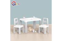 Opakowanie Stół dziecięcy biały z dwoma krzesełkami