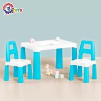 Opakowanie Stół dziecięcy niebieski z dwoma krzesełkami
