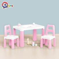 Opakowanie Stół dziecięcy różowy z dwoma krzesełkami