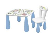 Opakowanie Stolik + krzesełko Luna Madagaskar biały, niebies.