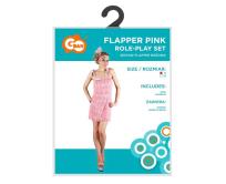 Opakowanie Strój dla dorosłych Flapper Różowa rozm. S