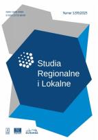 Okładka książki Studia Regionalne i Lokalne 1/2025
