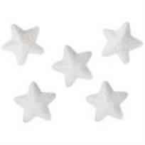 Opakowanie Styropianowe gwiazdki 20x18mm białe 60szt