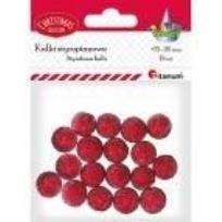 Opakowanie Styropianowe kulki 15/20mm czerwone 24szt