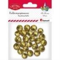 Opakowanie Styropianowe kulki 15/20mm złote 24szt