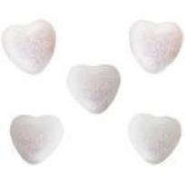 Opakowanie Styropianowe serca 19x19mm białe 50szt