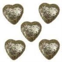 Opakowanie Styropianowe serca 19x19mm złote 50szt