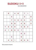 Okładka książki Sudoku 9x9