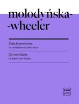 Okładka książki Suita koncertowa nuty na fortepian na cztery ręce