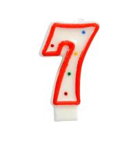 Opakowanie Świeczka cyferka 7 kropki