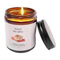 Opakowanie Świeczka sojowa. Słodkie ciasto