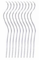 Opakowanie Świeczki spiralne srebrne 14cm 10szt PARTY GO