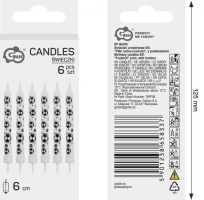 Opakowanie Świeczki urodzinowe `Piłki nożne` 6/6