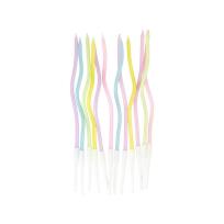 Opakowanie Świeczki zakręcone pastelowe 12szt