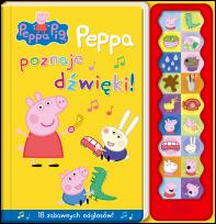 Okładka książki Świnka Peppa. Peppa poznaje dźwięki