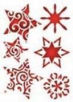 Opakowanie Szablon A6 gwiazdy