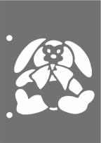 Opakowanie Szablon A6 Zajączek