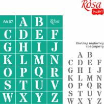 Opakowanie Szablon samoprzylepny wielokrotnego użytku alfabet 21x29.7cm