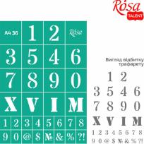 Opakowanie Szablon samoprzylepny wielokrotnego użytku liczby 21x29.7cm