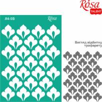 Opakowanie Szablon samoprzylepny wielokrotnego użytku ornament 21x29.7 cm