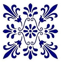 Opakowanie Szablon zmywalny ornament A4 12x15cm