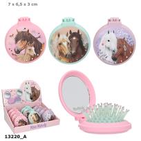 Opakowanie Szczotka składana z lusterkiem Miss Melody 1szt.mix 13220A