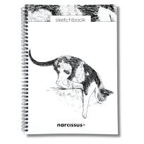 Opakowanie Szkicownik A4/50K na spirali z perforacją - Kot