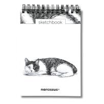 Opakowanie Szkicownik A6/60K na spirali - Kot