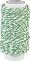 Opakowanie Sznurek bawełniany skręcany 20m zielony