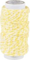 Opakowanie Sznurek bawełniany skręcany 20m żółty