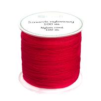 Opakowanie Sznurek nylonowy 0,8mm 100m czerwony