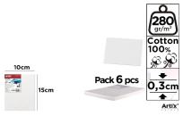 Opakowanie Tablica malarska 10x15x0,3cm 280G/m2 (6szt)