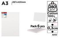 Opakowanie Tablica malarska A3 29,7x42x0,3cm (6szt)