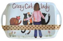 Opakowanie Taca duża Crazy Cat Lady Kociara