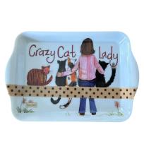 Opakowanie Taca mała Crazy Cat Lady Kociara