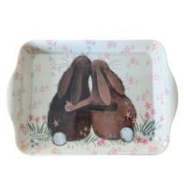 Opakowanie Taca mała Króliki na łące
