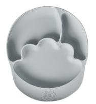 Opakowanie Talerz silikonowy z przyssawką szary