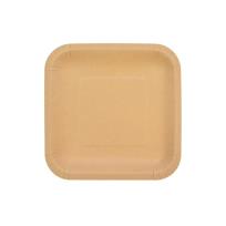 Opakowanie Talerze papierowe kraftowe 18x18cm 8szt