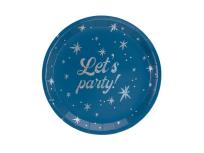 Opakowanie Talerzyki Let's party! 23cm granatowy 6szt